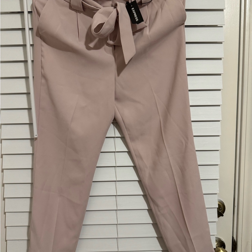 Express Soft Blush Pink Tailored Pants